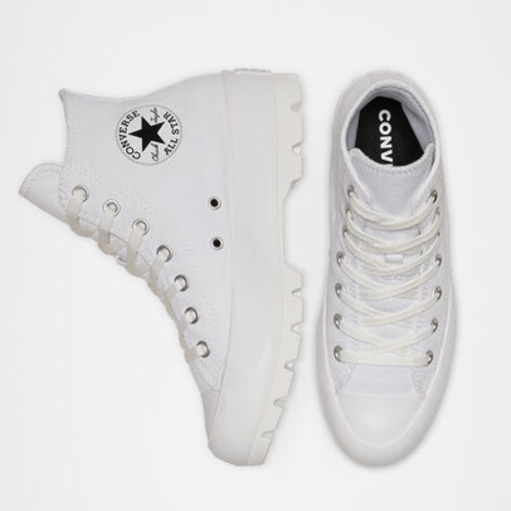 Converse Chuck Taylor All Star Lugged Leather - White sz.6.5